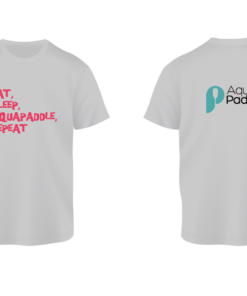 AquaPaddle T-Shirt Eat Sleep Repeat Grey