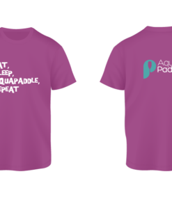 AquaPaddle T-Shirt Eat Sleep Repeat Purple