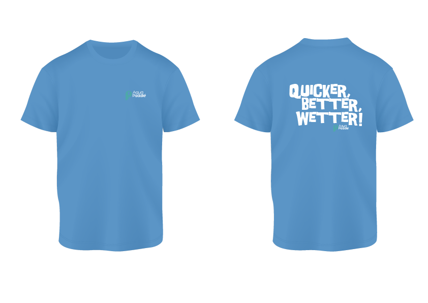 AquaPaddle Quicker Better Wetter Mid Blue